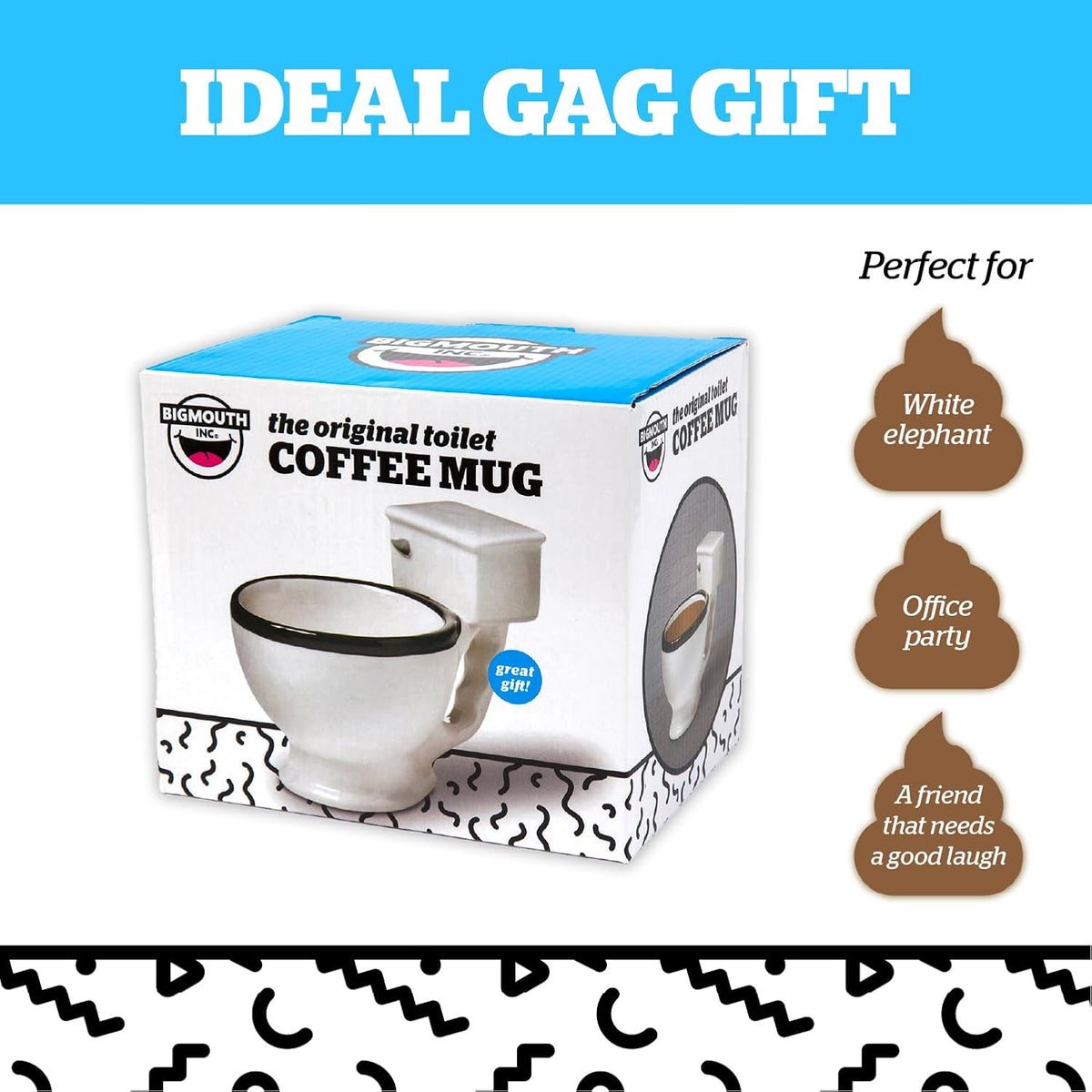 The Original Toilet Mug - Funny Coffee Cup - 12 Oz