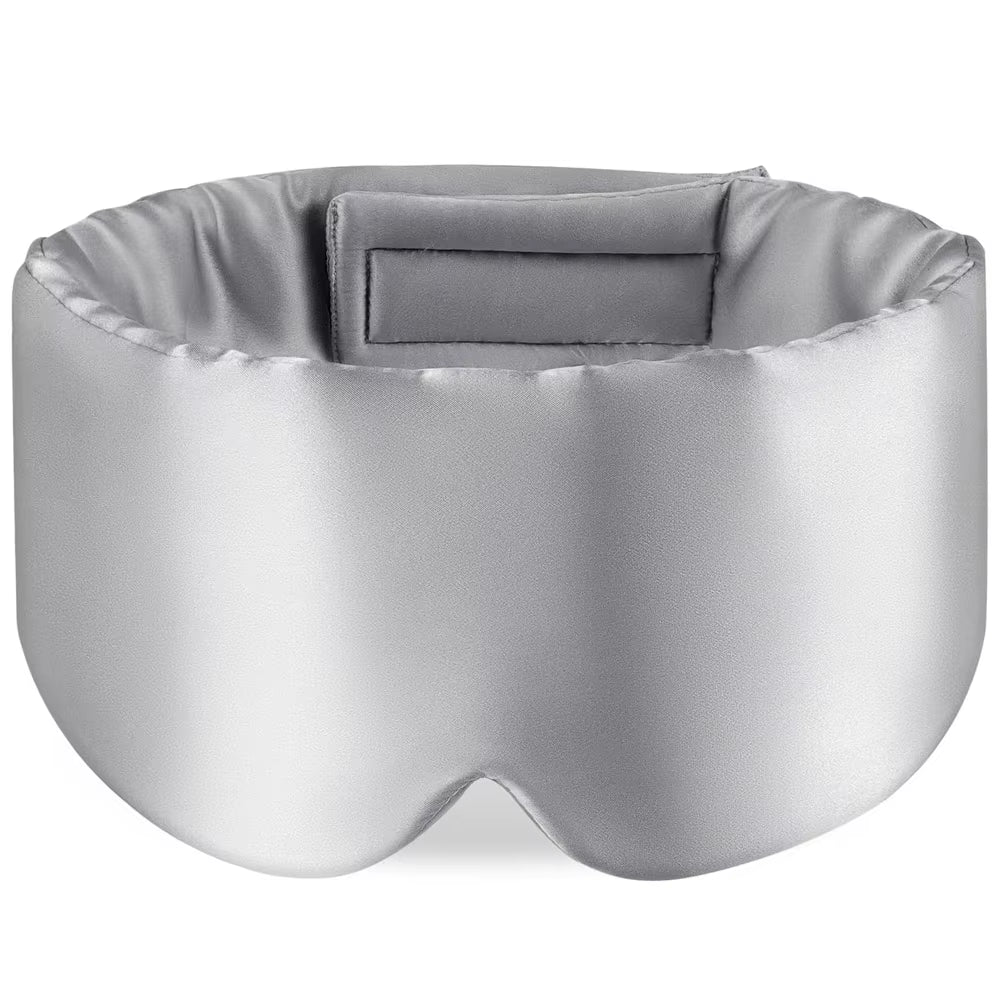 100% Mulberry Silk Sleeping Mask Eyepatch Blocking Light Eyemask Soft Padded Travel Sleeping Aid for Sleep Patch Slaapmasker