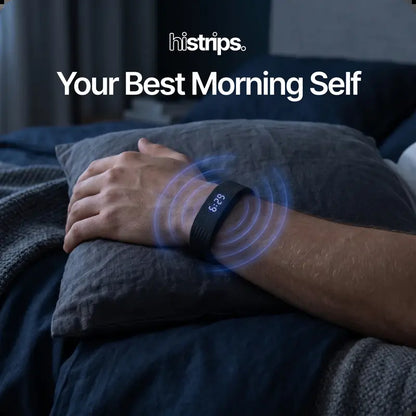 Onyx Silent Vibration Wrist-Worn Device - Portable Alarm Clock for Heavy Sleepers, Partner-Disturbance-Free, 2 Intensity Levels, up to 3 Alarms, 14+ Day Rechargeable Battery, Portable Alarm Clocks