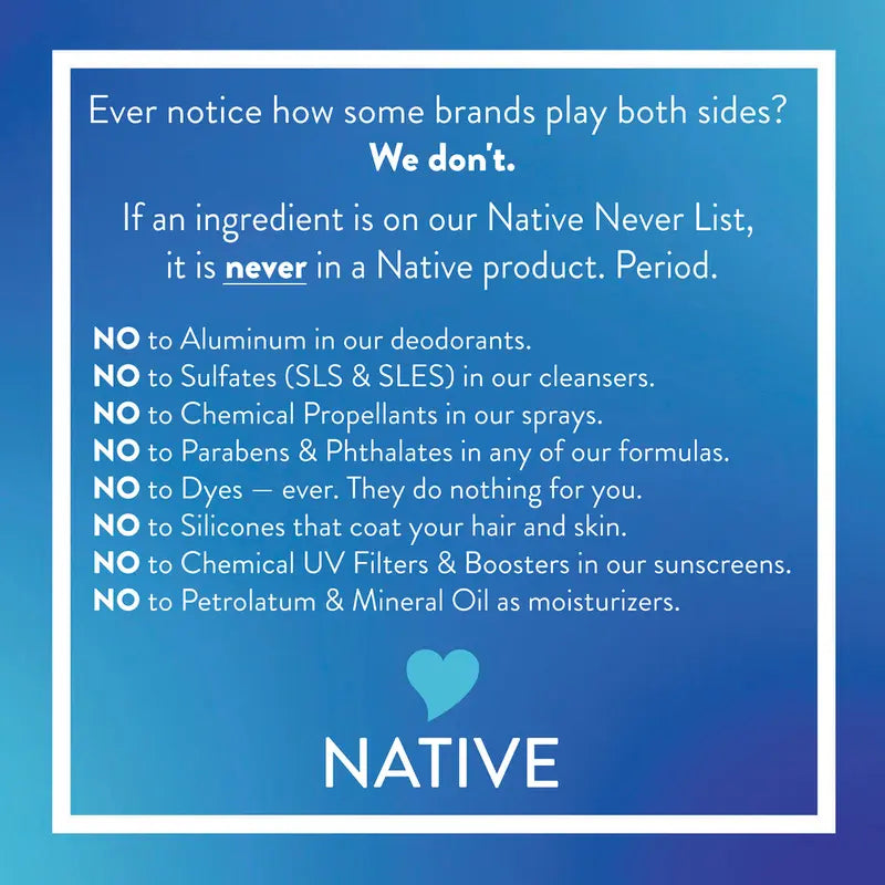 NATIVE Body Wash Discovery Trio – 3-Pack, 18 Oz, Sulfate-Free, Paraben-Free, Dye-Free, Rich Lather, Gentle Cleanse, 24HR Freshness