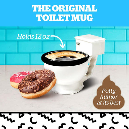 The Original Toilet Mug - Funny Coffee Cup - 12 Oz