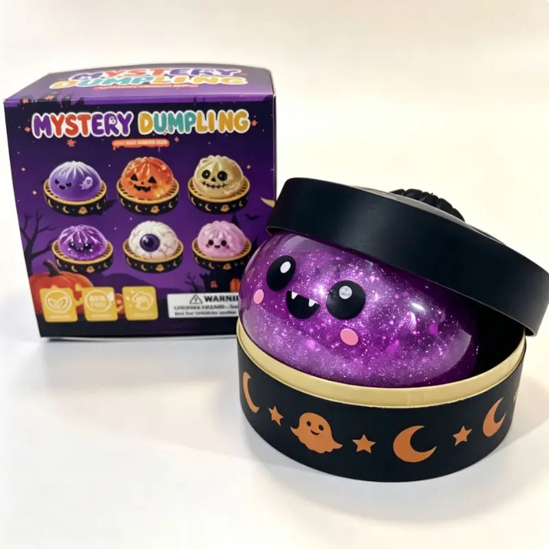 Halloween Cute Scary Ghost Maruko Mochi Squishy Toy Set - Soft Stretchy Squeeze Stress Relief Fidgets, Mini Portable Kids Sensory Item, Party Treat Bag Filler & Unique Gift