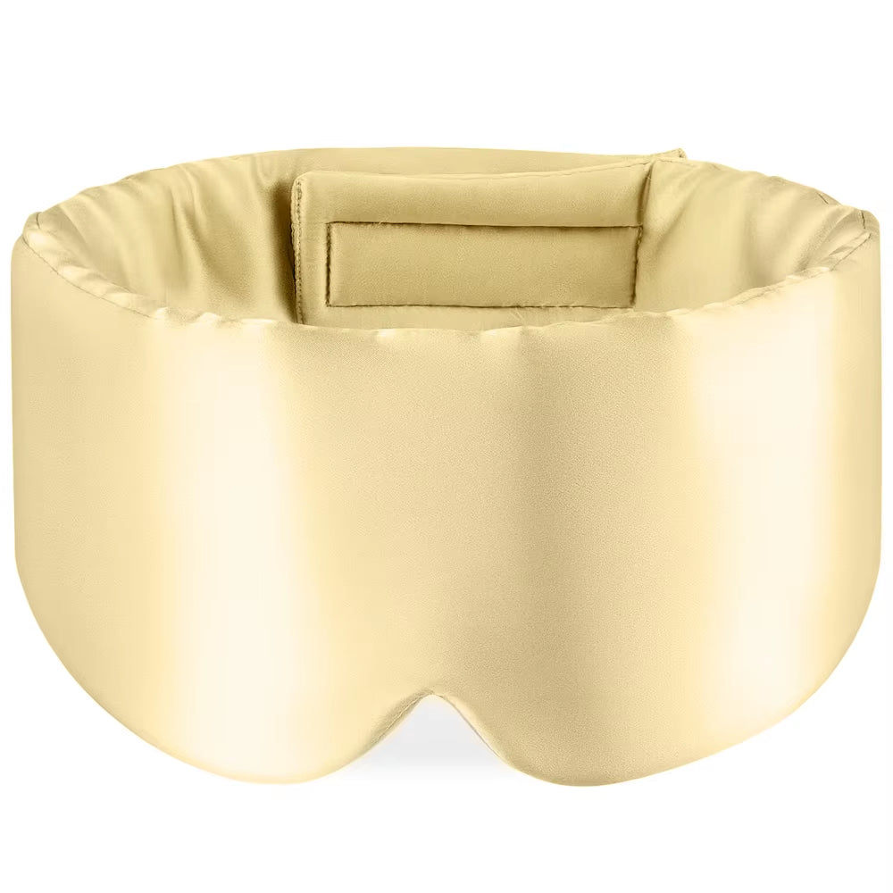 100% Mulberry Silk Sleeping Mask Eyepatch Blocking Light Eyemask Soft Padded Travel Sleeping Aid for Sleep Patch Slaapmasker