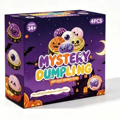 Halloween Cute Scary Ghost Maruko Mochi Squishy Toy Set - Soft Stretchy Squeeze Stress Relief Fidgets, Mini Portable Kids Sensory Item, Party Treat Bag Filler & Unique Gift