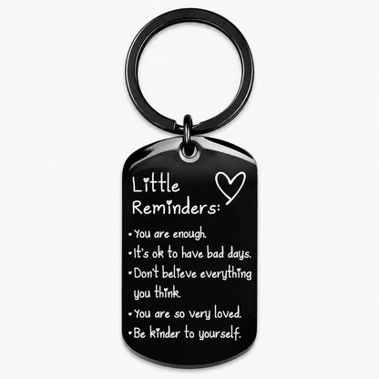 Women'S Minimalist Lightweight "You Are Enough" Slogan Keychain - Unisex Fashion Accessory, Daily Wear Item, Womens Gifts for Friends